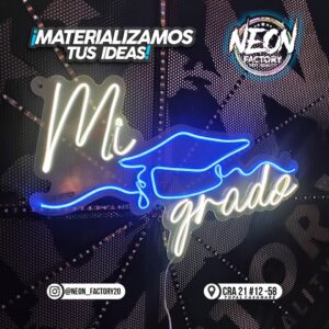 🎉 🎓 Línea Neón Mi Grado🎉