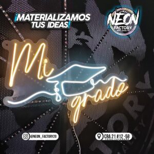 🎉 🎓 Línea Neón Mi Grado🎉